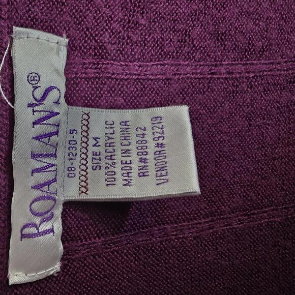 Zip Front Purple Sweater - Picture 4 of 4